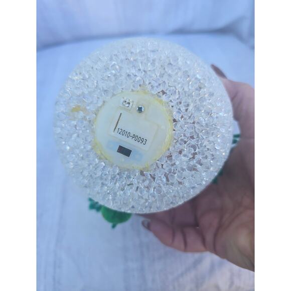 6" Light Up Snowman Figurine Red Plaid Hat & Scarf Christmas Decor - Picture 3 of 3